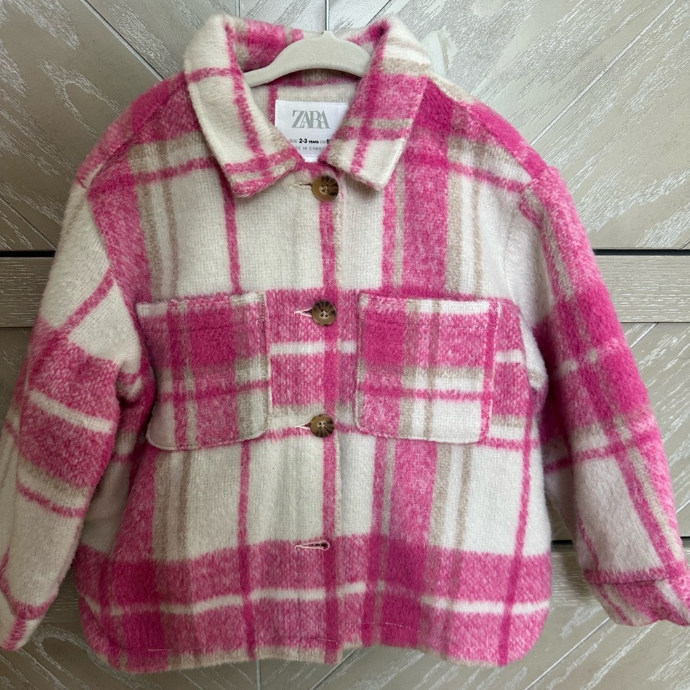 Toddler Pink Shacket